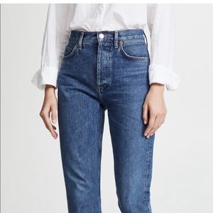 Agolde Riley High rise crop, size 32